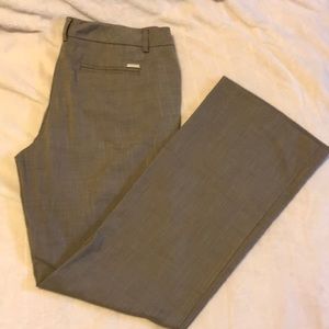 NY&C light brown patterned dress slacks, 8M